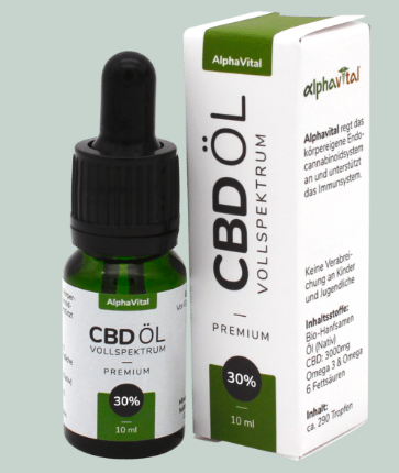 Premium Έλαιο Κάνναβης CBD OlL 30% AlphaVital 10 ml